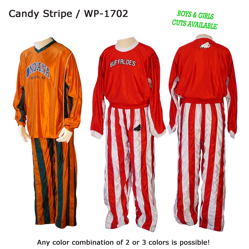 Harlem Clubs Button Down Basketball Stripe Warm Up Pants Adult Unisex Red/white 